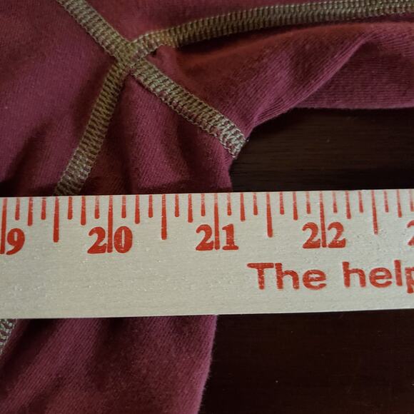 Mountain Hardwear Womens Organic Cotton Long Sleeve Top Size XL Thumbholes Red - Picture 11 of 12